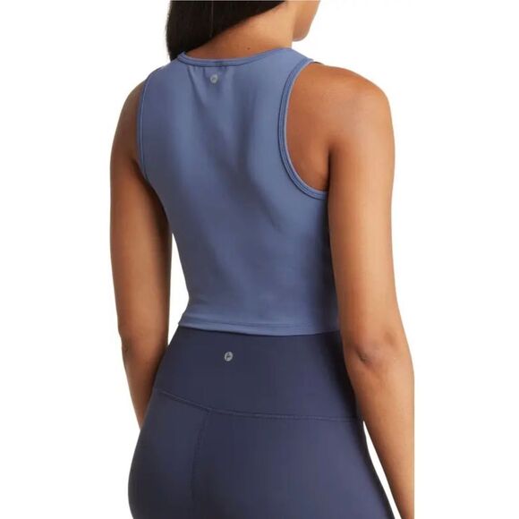 Air Lux Wrapped Twist Front Crop Top - Picture 2 of 4